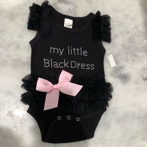 My little black dress onesie